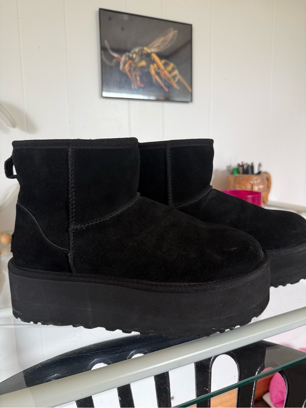 Black Platform UGG boots